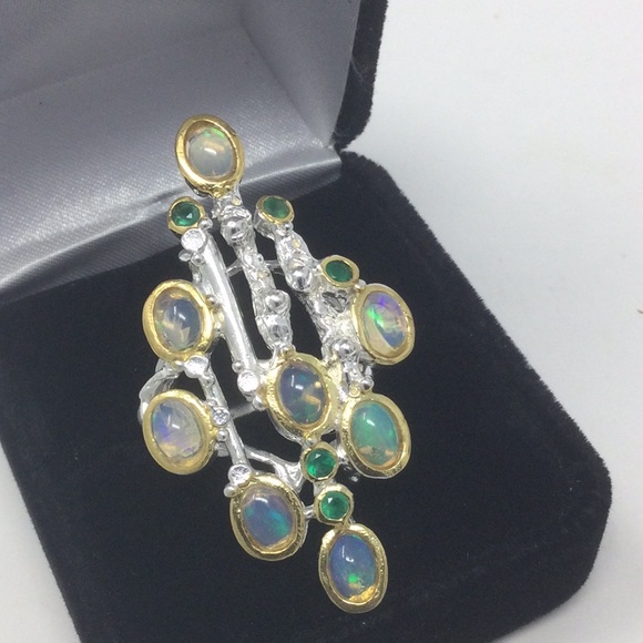 HOLD THAI ONLY ⭐️Artistic Genuine Opal Ring - Picture 6 of 8